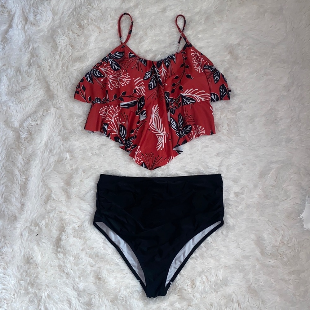 Two Piece Swimming Suits for WomenTankini Swimsuits High Waisted Bathing Suits